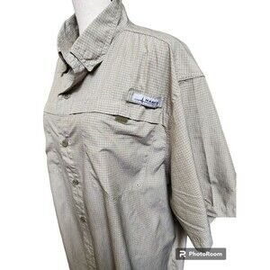 HABIT Mens Outdoor Shirt SPF 40+ Size XL Burnt Olive Color